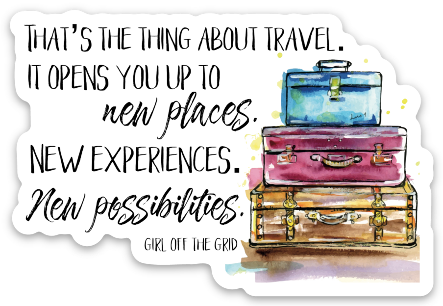 That's The Thing About Travel Sticker