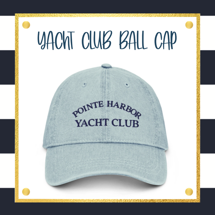 Yacht Club Denim Baseball Cap