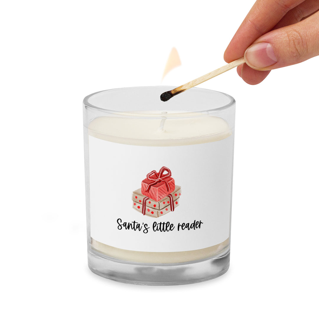 Santa's Little Reader Candle