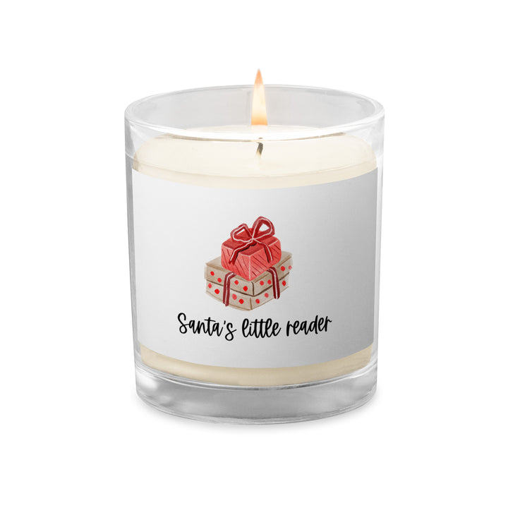 Santa's Little Reader Candle