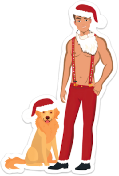 Kitty Valentine Dates Santa