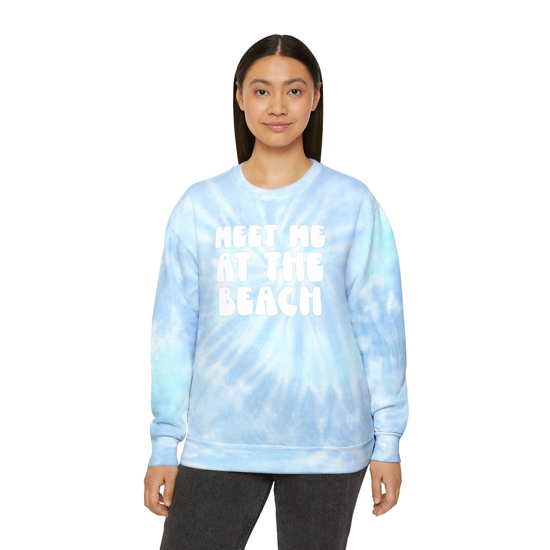 Meet Me At The Beach Tie-Dye Sweatshirt