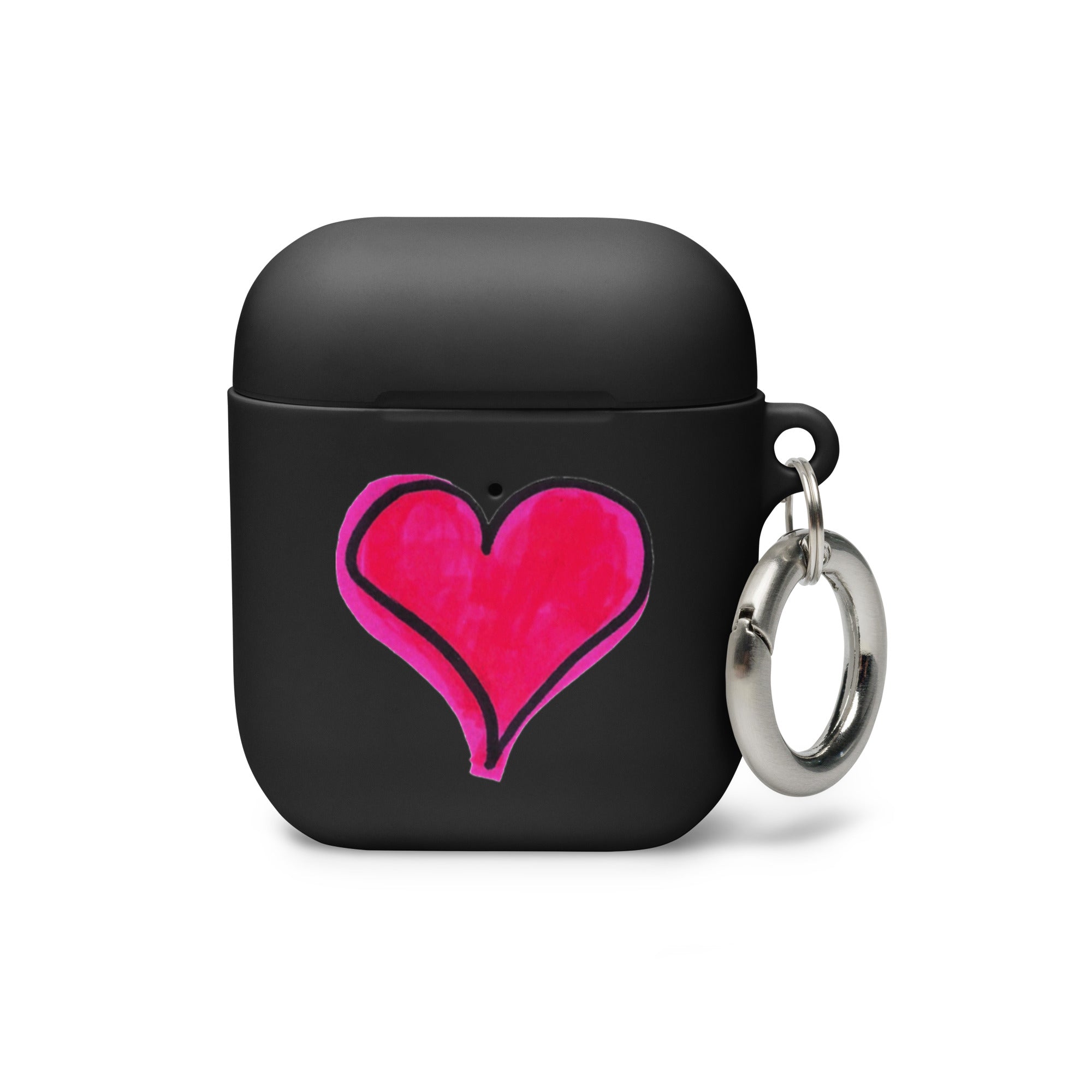 Pink Heart Rubber Case for AirPods®