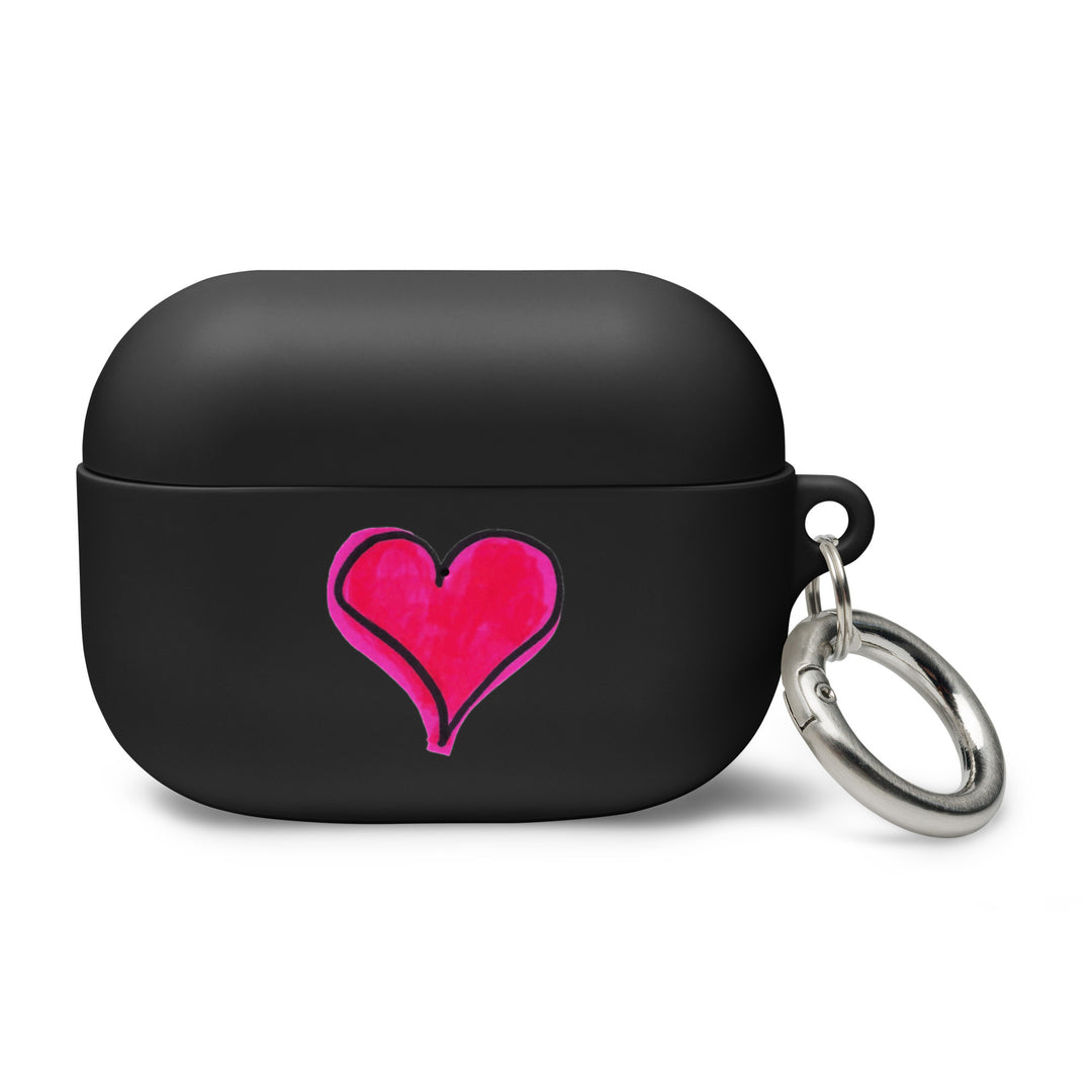 Pink Heart Rubber Case for AirPods®