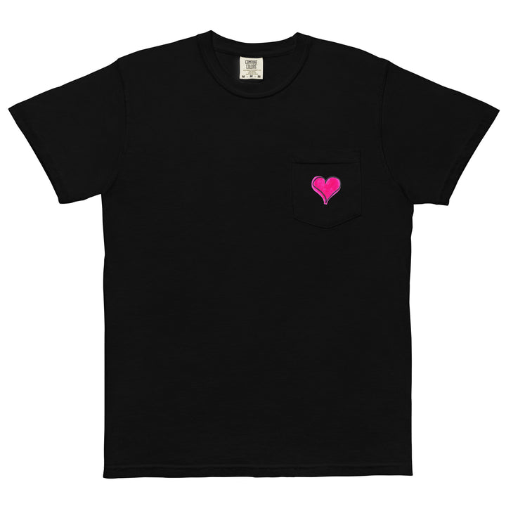Pink Heart Pocket T-Shirt