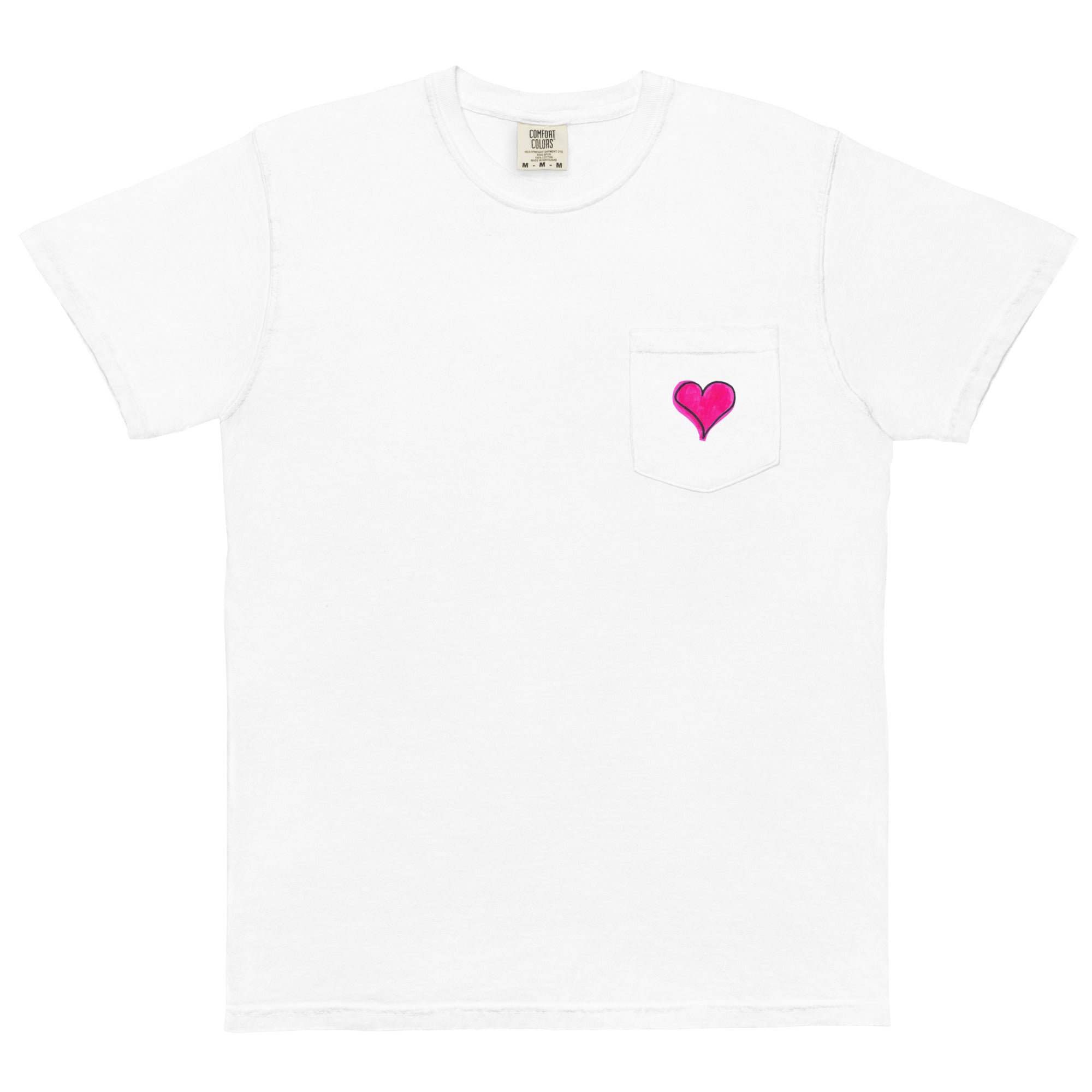 Pink Heart Pocket T-Shirt