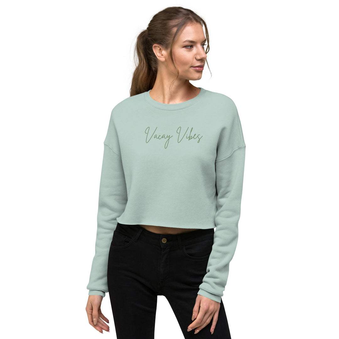 Vacay Vibes Crop Sweatshirt