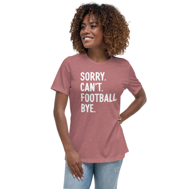 Sorry. Can't. Football. Bye