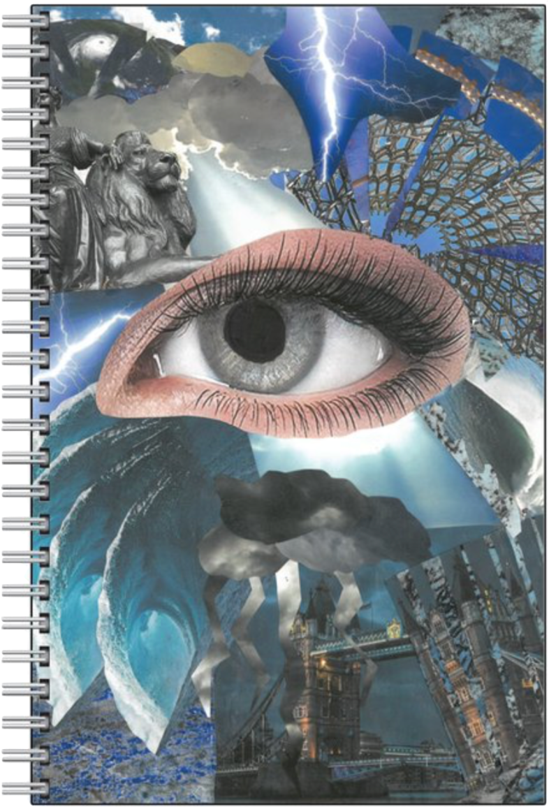 Noah's "Eye of the Storm" Collage from London Prep